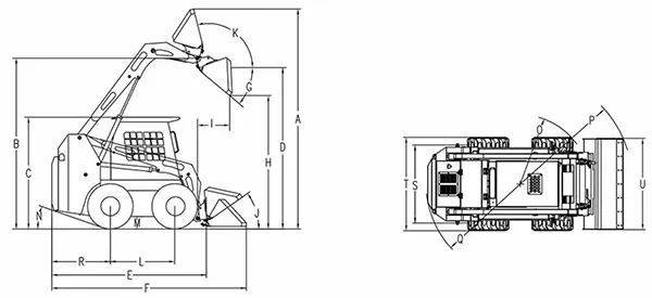 Minicarregadeira skid steer JC65GH